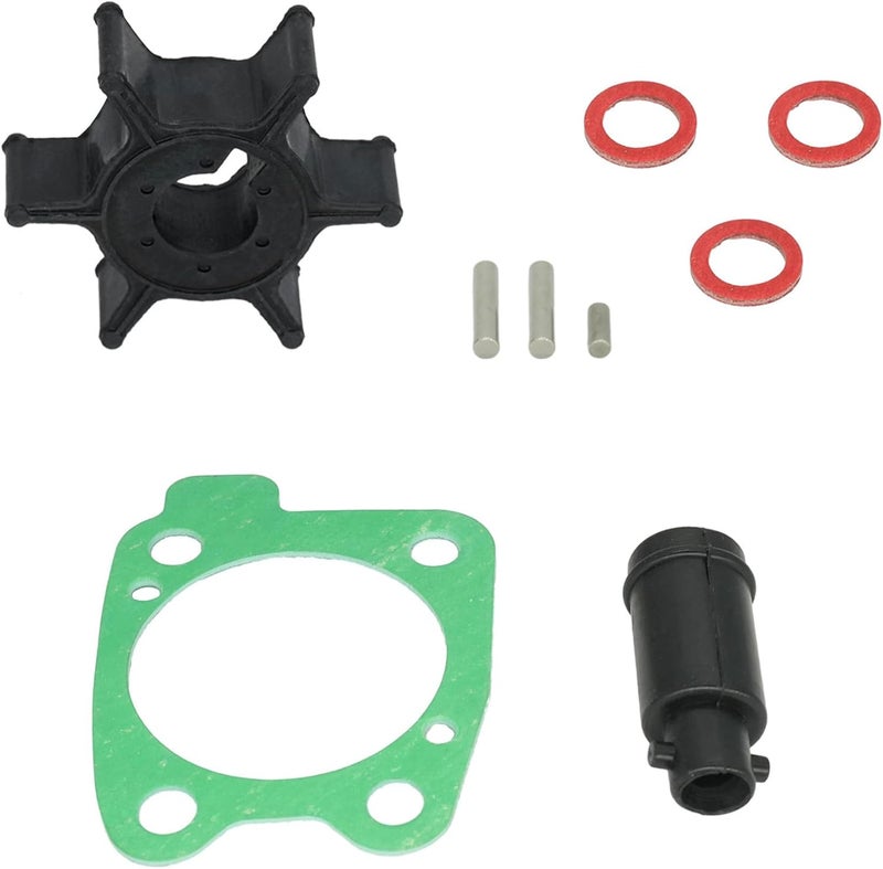 SANWIN 6E0-44352 Marine Water Pump Impeller Service Kit Compatible with Yamaha 4 Stroke 4 6 HP Boat Outboard Motor Replacement 6E0-44352-00 Sierra 18-3073 - Image 1